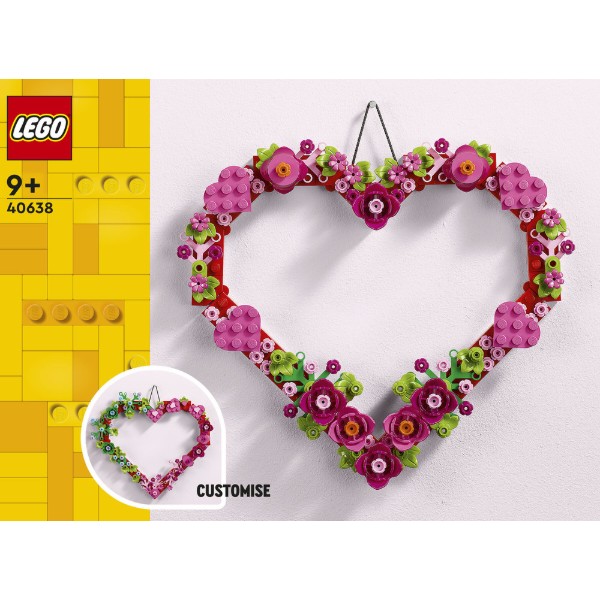 Фото - Конструктор LEGO Iconic Візерунок у вигляді серця (40638)