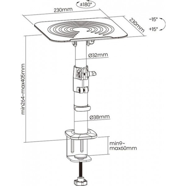Фото - Кріплення для акустики OfficePro SS138 Black