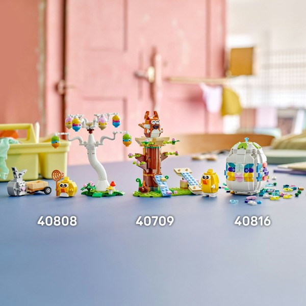 Фото - Конструктор LEGO  Iconic Великодній кролик і полювання на курячі яйця (40808)