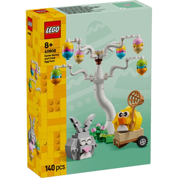 Фото - Конструктор LEGO  Iconic Великодній кролик і полювання на курячі яйця (40808)