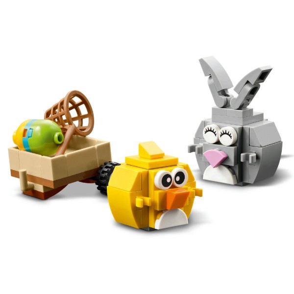 Фото - Конструктор LEGO  Iconic Великодній кролик і полювання на курячі яйця (40808)