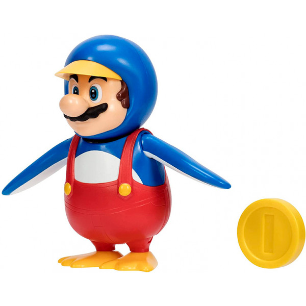 Фото - Набор игровых фигурок Super Mario МАРИО-ПИНГВИН (10 см, с аксессуарами) (40824i)