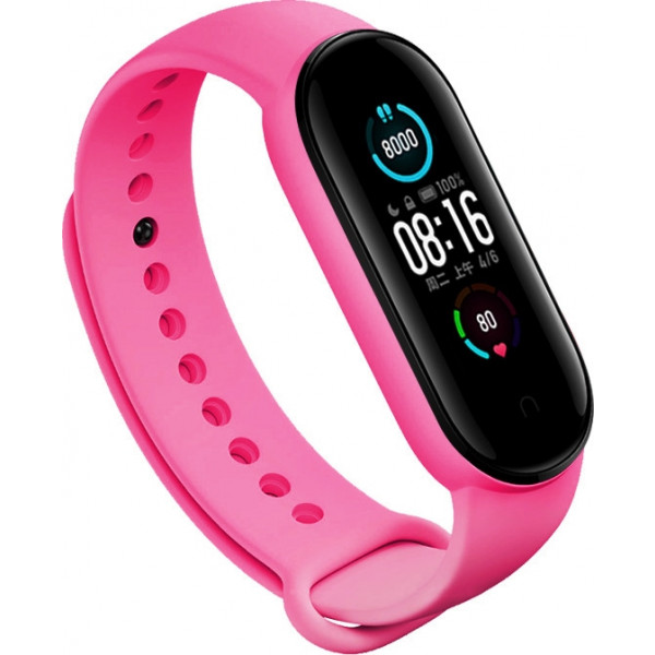 Фото - Ремінець для фітнес-браслету BeCover for Xiaomi Mi Smart Band 5 Hot Pink (705556)