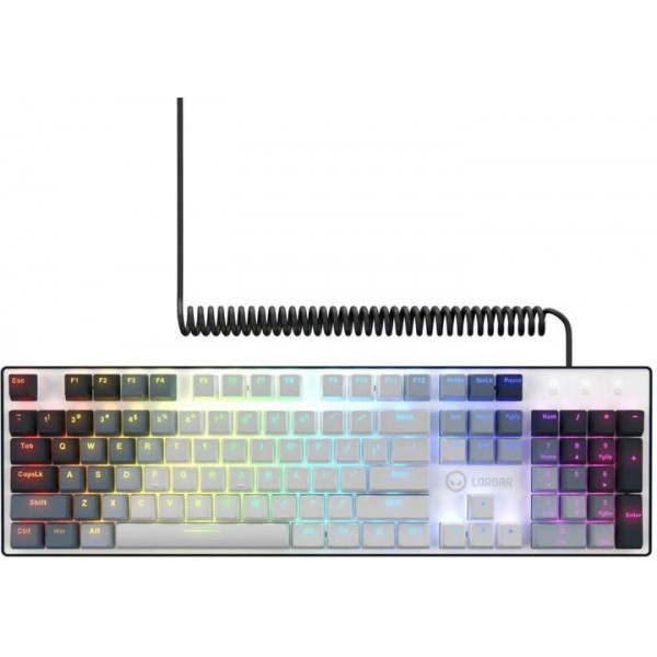 Фото - Клавіатура дротова ігрова Lorgar Azar 514 RGB EN/UA Gaming Wired White (LRG-GK514W-UA)