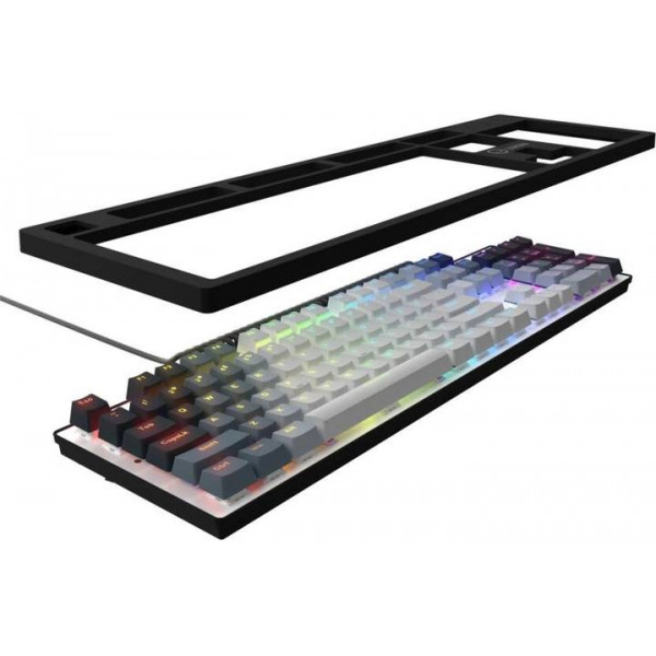 Фото - Клавіатура дротова ігрова Lorgar Azar 514 RGB EN/UA Gaming Wired White (LRG-GK514W-UA)