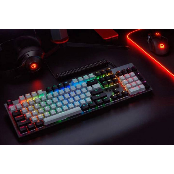 Фото - Клавіатура дротова ігрова Lorgar Azar 514 RGB EN/UA Gaming Wired White (LRG-GK514W-UA)