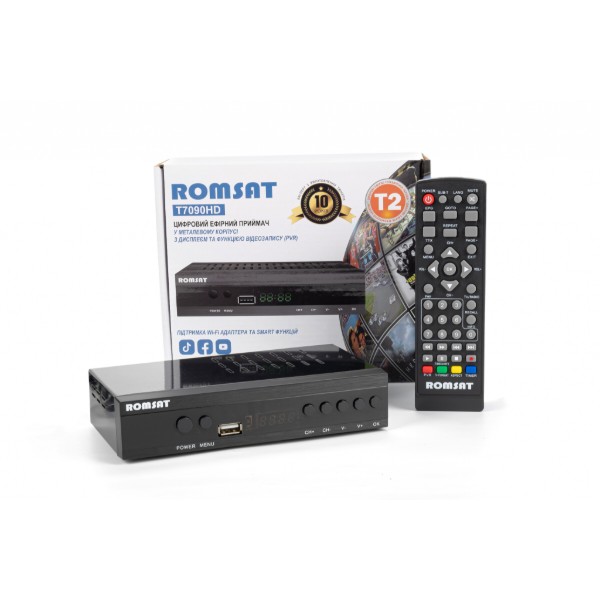 Фото - Тюнер цифрового ТВ Romsat T7090HD