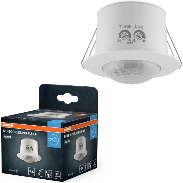 Фото - Бездротовий датчик руху Osram SENSOR CEILING FLUSH IP20 White (4099854454745)