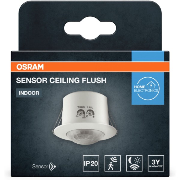 Фото - Бездротовий датчик руху Osram SENSOR CEILING FLUSH IP20 White (4099854454745)