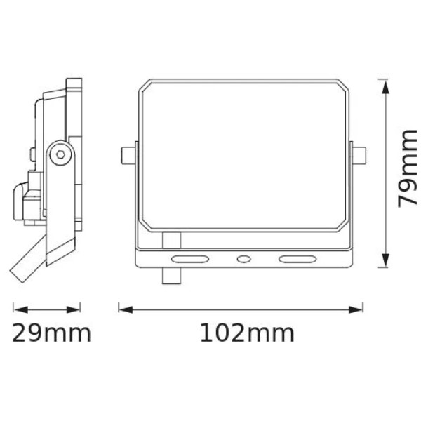 Фото - Светодиодный прожектор Osram FLOODLIGHT LUX 10Вт 900Лм 6500K Black (4099854489402)