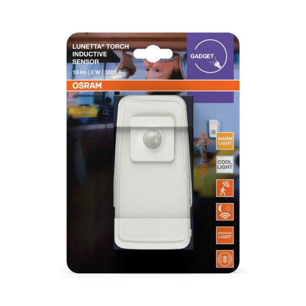 Фото - Ночник Osram LUNETTA TORCH INDUCTIVE 2Вт 3000К 10Лм White (4099854530739)