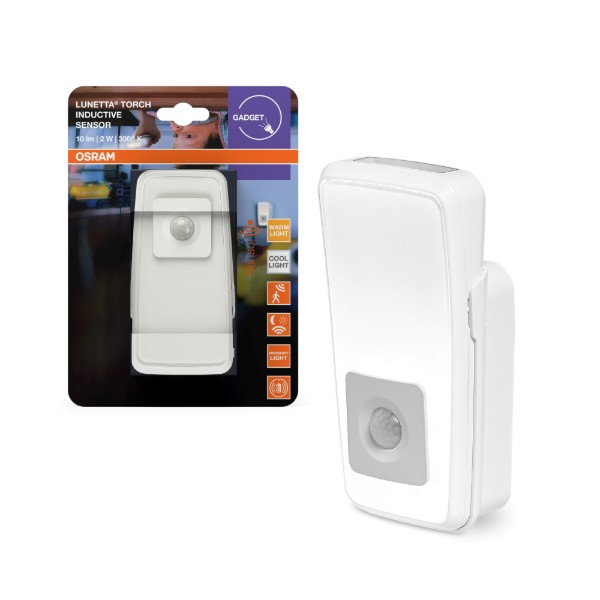 Фото - Ночник Osram LUNETTA TORCH INDUCTIVE 2Вт 3000К 10Лм White (4099854530739)