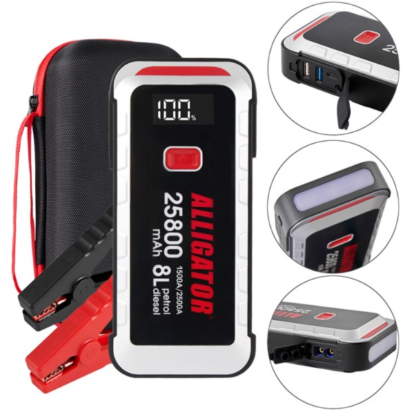 Фото - Пускозарядное устройство ALLIGATOR 1500A/2500A 25800mAh SMART (JS847)