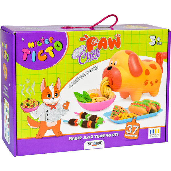 Фото - Ліплення з тіста Strateg Містер тісто Paw Chef українською мовою (41036)