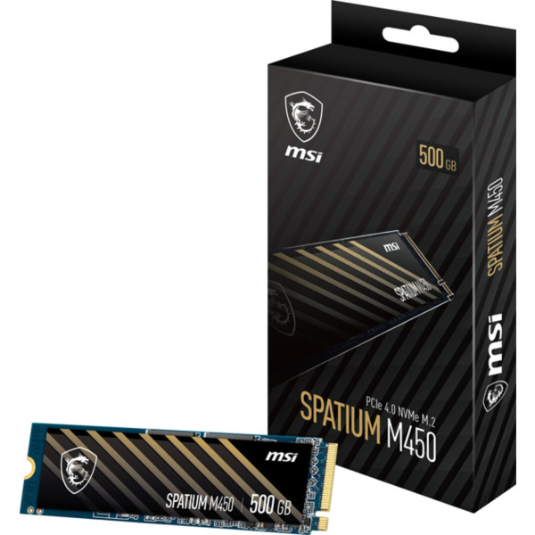 Фото - SSD-накопичувач внутрішній MSI 500GB M450 M.2 2280 PCIe 4.0 x4 NVMe 3D NAND TLC (S78-440K220-P83)