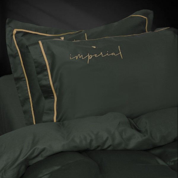 Фото - Комплект постільної білизни MirSon Сатин Imperial Satin Emerald 175х210 (2200008576240)