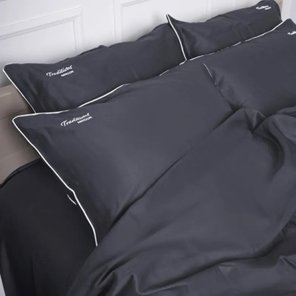 Фото - Комплект постільної білизни MirSon Сатин ELIT 0240 Iron grey "Traditions" 175х210 (2200010537772)