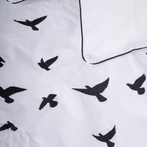 Фото - Комплект постільної білизни MirSon Сатин ELIT 00-0000 Snow White "Freedom" 175х210 (2200010538878)