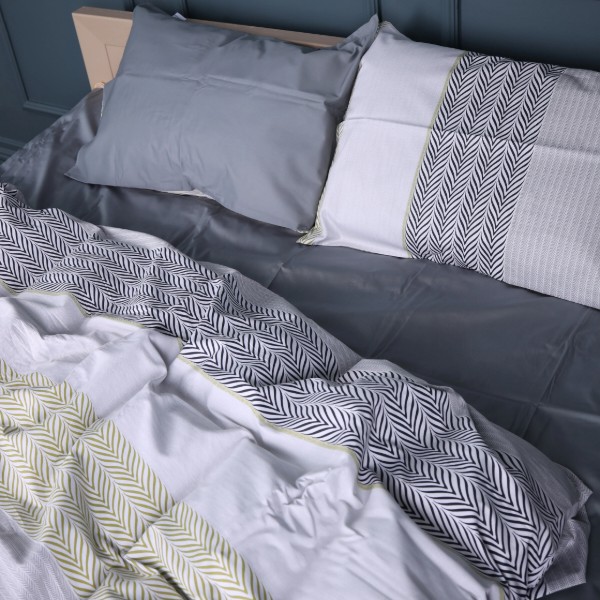 Фото - Комплект постельного белья MirSon Сатин 22-1415 Geometric comfort 175х210 (2200011123745)