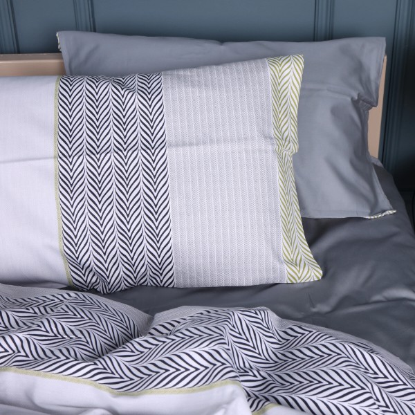 Фото - Комплект постельного белья MirSon Сатин 22-1415 Geometric comfort 175х210 (2200011123745)