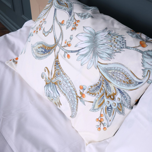 Фото - Комплект постільної білизни MirSon Сатин 22-1414 Flower Sketch 175х210 (2200011123479)