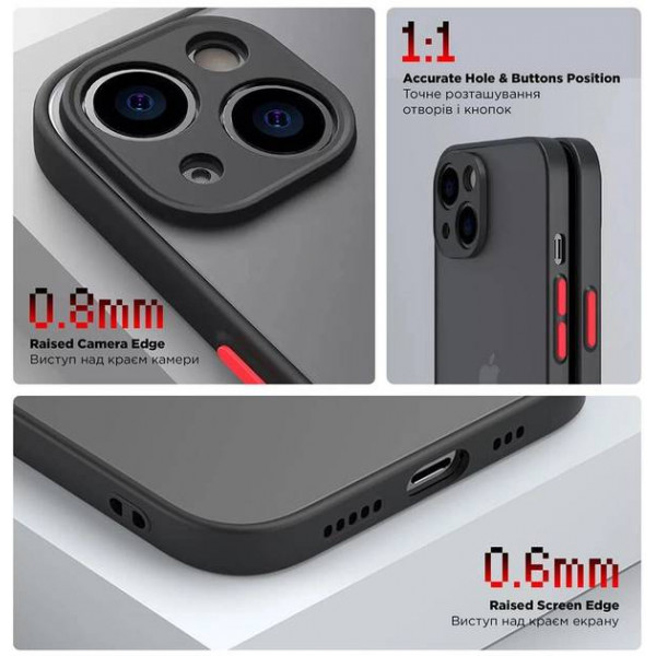 Фото - Чохол для смартфону Armorstandart Frosted Matte for Samsung A15 4G (A155) / A15 5G Black (ARM72514)