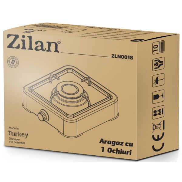 Фото - Плита газовая настольная Zilan ZLN0018 White