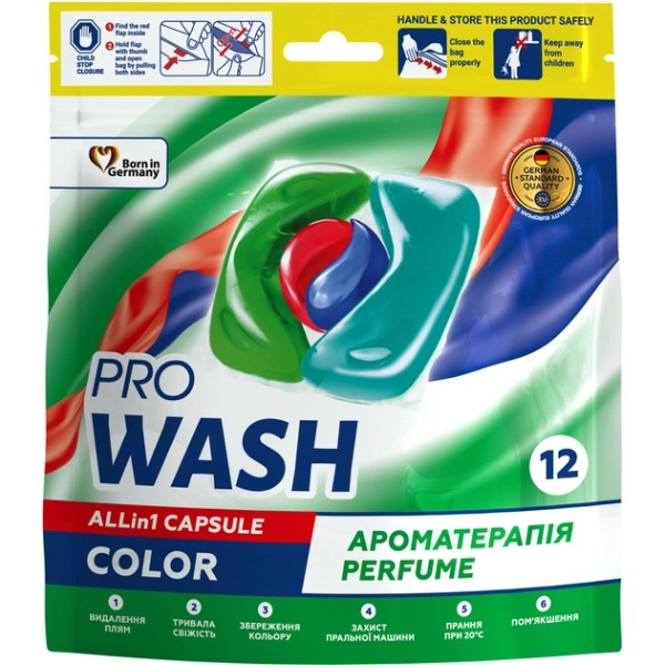 Фото - Капсулы для стирки ProWash Color 12 шт