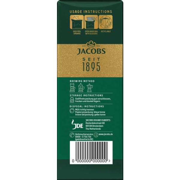 Фото - Кофе молотый Jacobs Kronung 500г