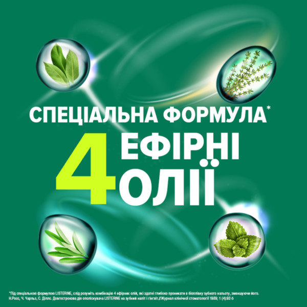 Фото - Ополіскувач для порожнини рота Listerine Захист від карієсу  500 мл (5010123714383)