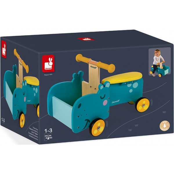 Фото - Толокар Janod Гіпопотам (J08003)