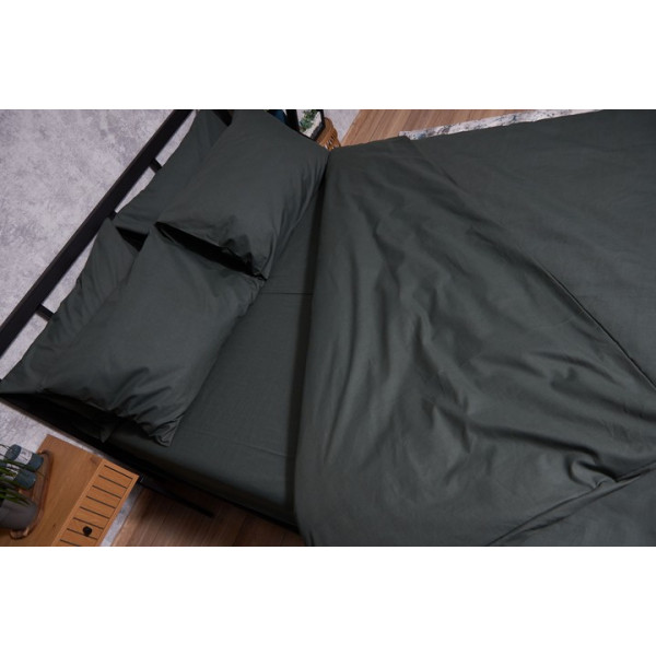 Фото - Комплект постільної білизни Moon&Star Бязь Gold Люкс Dark Green 175х210 (MS-820002165)