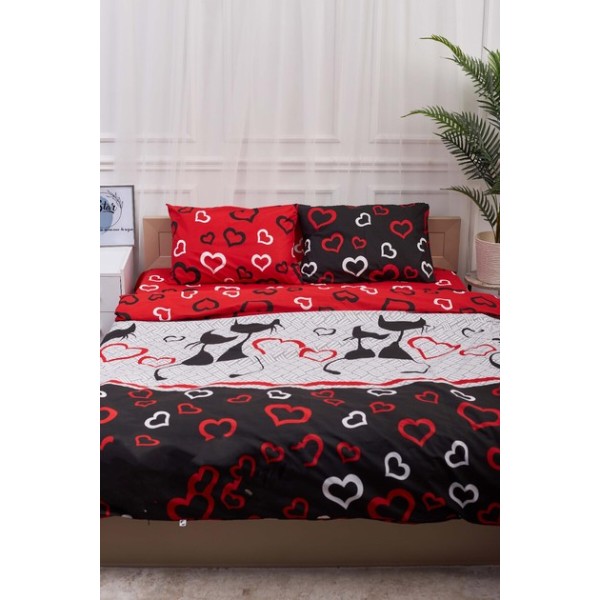 Фото - Комплект постільної білизни Moon&Star 160х220х2 нав. 2х70х70 Love Cats Бязь Gold Люкс (MS-820001180)