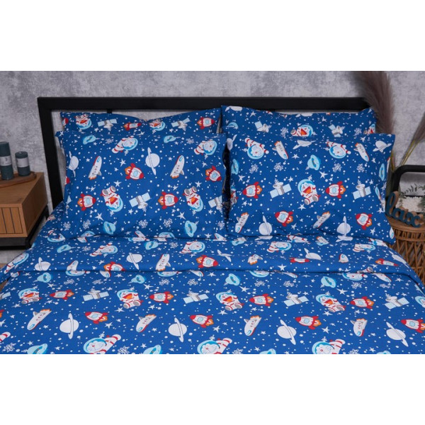 Фото - Комплект постільної білизни Moon&Star Бязь Gold Люкс Space Cats 175х210 (MS-820001746)