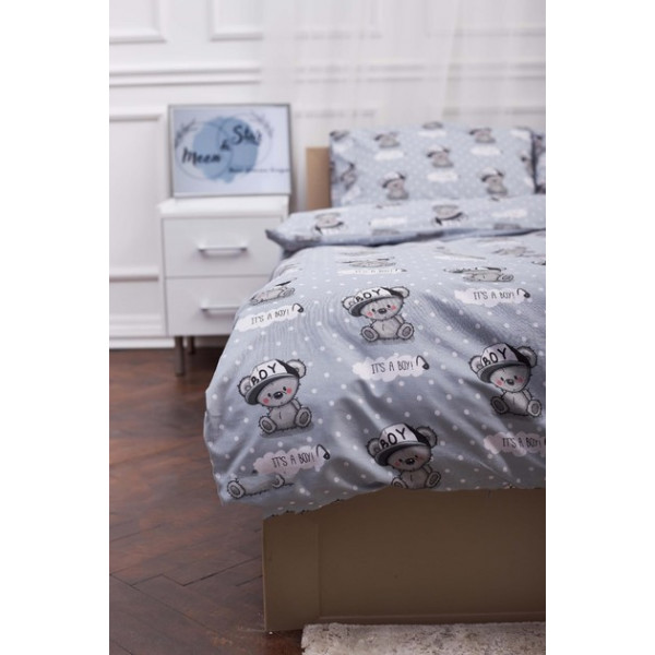 Фото - Комплект постільної білизни Moon&Star 160х220 Teddy Boy Бязь Gold Люкс (MS-820001375)