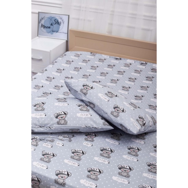 Фото - Комплект постільної білизни Moon&Star 160х220 Teddy Boy Бязь Gold Люкс (MS-820001375)