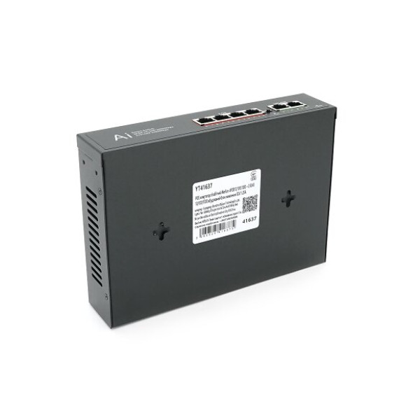 Фото - Коммутатор локальной сети (Switch) Merlion 4 POE 10/100 +2 RJ45 10/100 встроенный блок питания 52V (YT41637)
