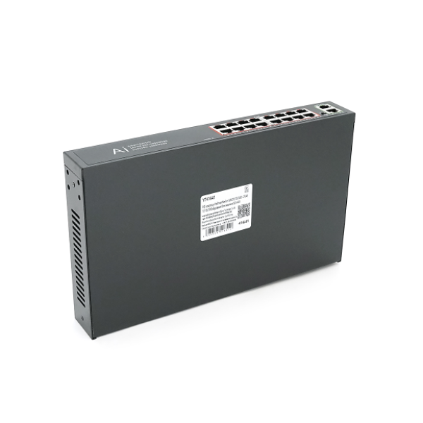 Фото - Коммутатор локальной сети (Switch) Merlion 4 POE 10/100 +2 RJ45 10/100 встроенный блок питания 52V (YT41641)