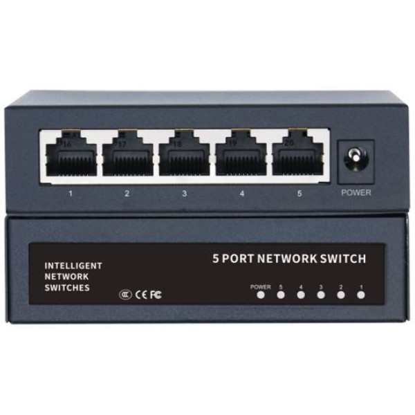 Фото - Коммутатор локальної мережі (Switch) Merlion MG1005 (YT41644)