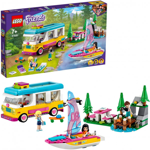 Фото - Конструктор LEGO Friends Лісовий будинок на колесах і вітрильника (41681)