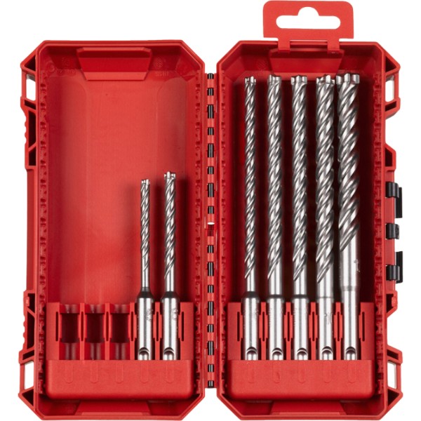 Фото - Набір бурів Milwaukee SDS-PLUS MX4 PACKOUT 7 шт. (4932500060)