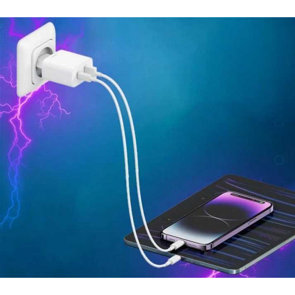 Фото - Мережевий зарядний пристрій CUKTECH 30W Charger (Type-A + Type-C) White (A19 EU)