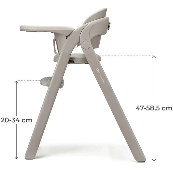 Фото - Стільчик для годування класичний Kinderkraft Tino Beige (KHTINO00BEG0000)
