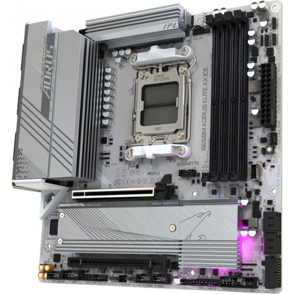 Фото - Материнская плата Gigabyte B650M A ELITE AX ICE DDR5