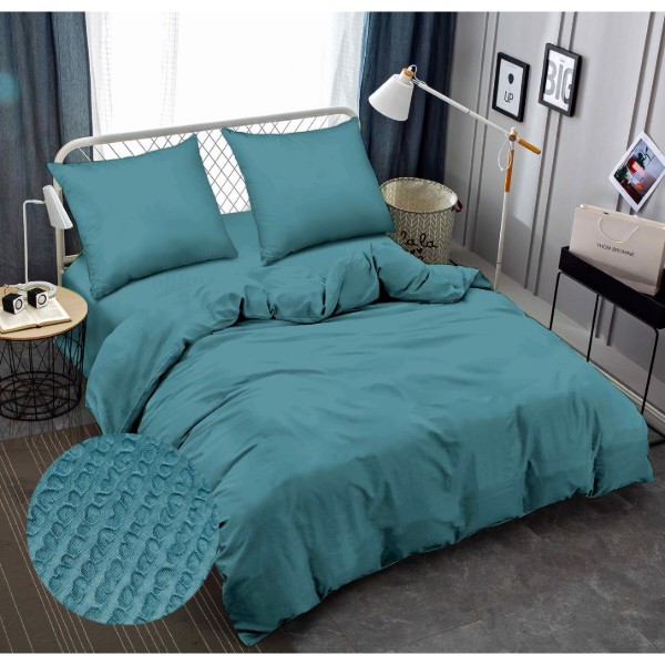Фото - Комплект постільної білизни Zastelli 17-4412 Smoke Blu 145х210 Синій (22013)