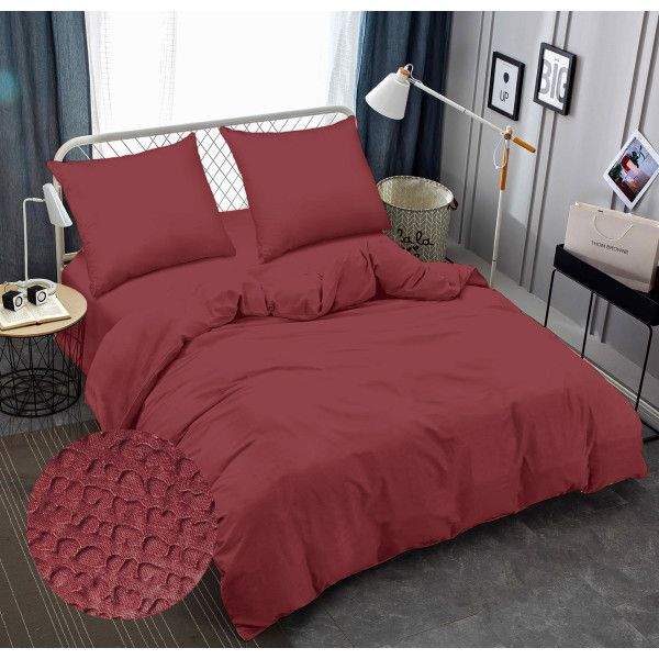 Фото - Комплект постільної білизни Zastelli 18-1631 Earth Red жатка 2х145х210 Червоний (22035) Фото - Комплект постільної білизни Zastelli 18-1631 Earth Red жатка 2х145х210 Червоний (22035)