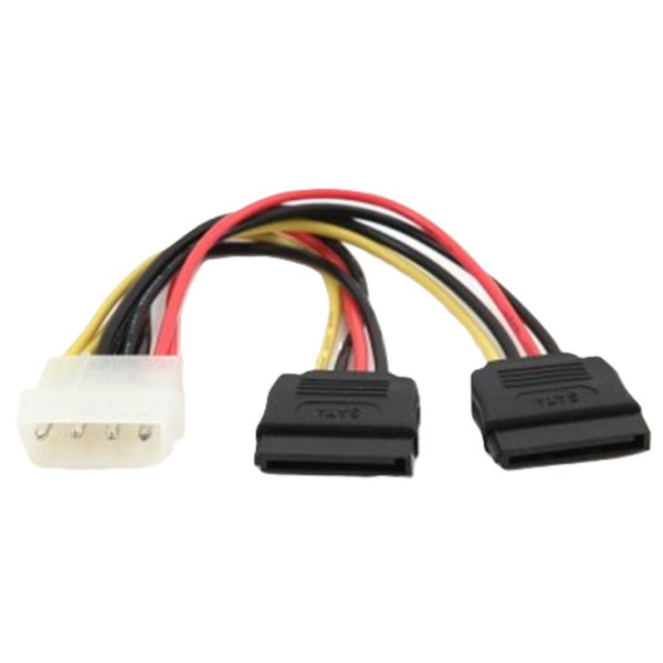 Фото - Кабель живлення Cablexpert Molex M/F - 2хSATA, 0.03m (CC-SATA-PSY-0.3M)