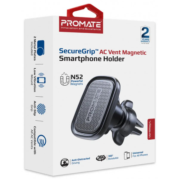 Фото - Автодержатель Promate Ventmag-l Black