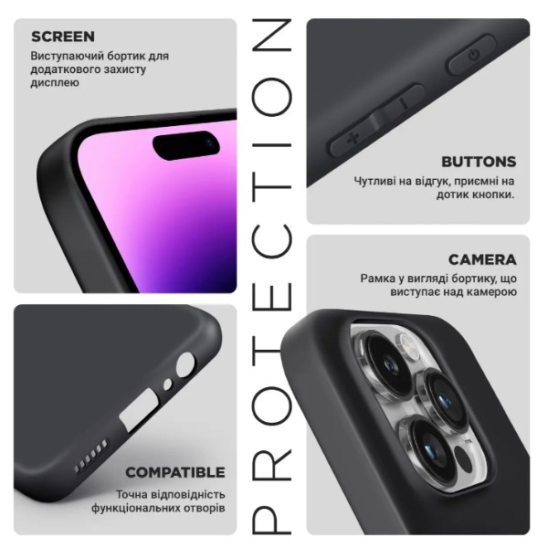 Фото - Чохол для смартфону Armorstandart Matte Slim Fit for Xiaomi Redmi Note 17 4G / 17 5G Camera cover Black (ARM92684)