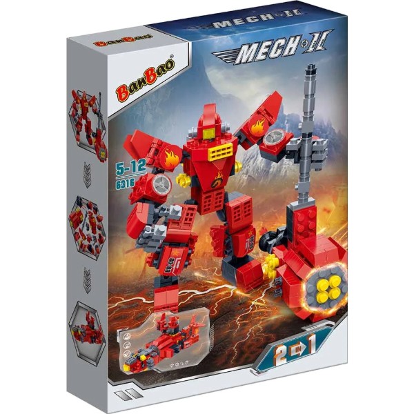 Фото - Пластиковий конструктор Banbao "Mech 2" Титан (351 елм.) (6316) Фото - Пластиковий конструктор Banbao "Mech 2" Титан (351 елм.) (6316)